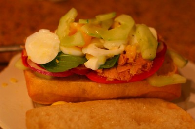 Pan bagnat (before I smushed it)